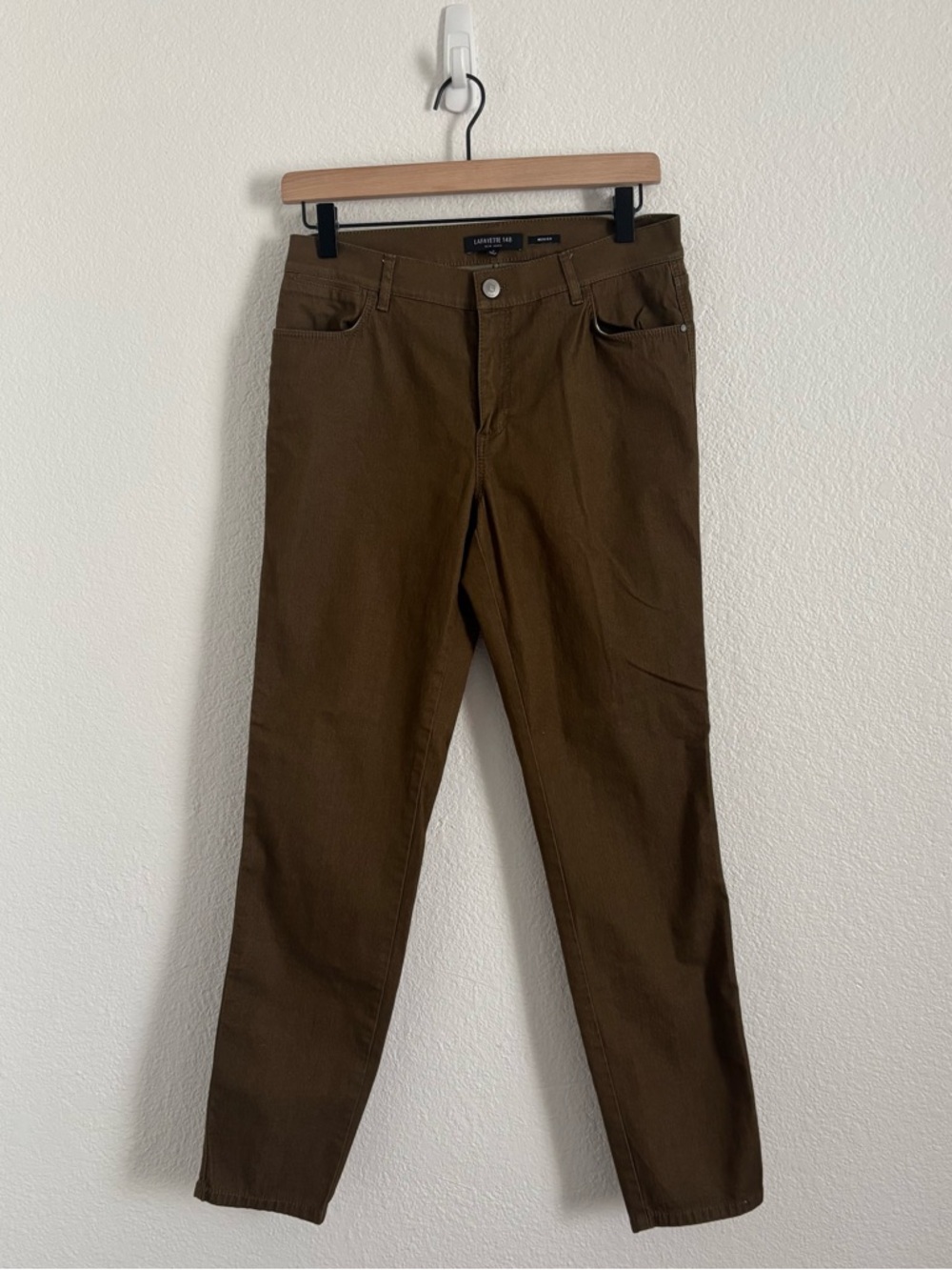 Lafayette 148 New York Women's Size 6 Green Mercer Skinny Jeans